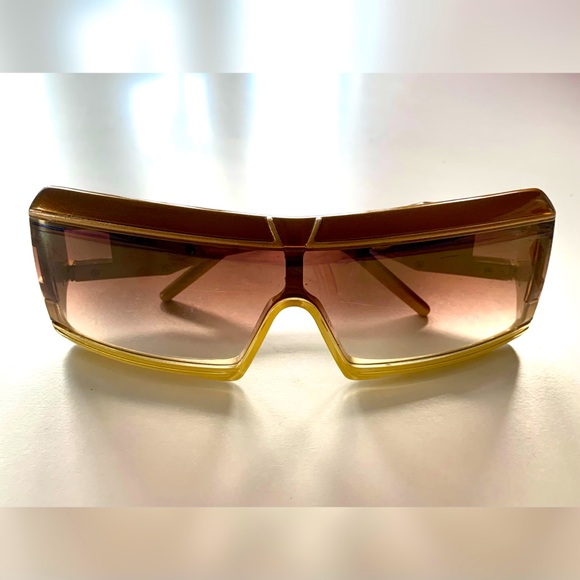 Jimmy Choo Sheild Sunglasses Spark/S NSZJ5 Gold - Picture 2 of 13